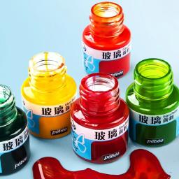 Conjunto de pintura acrílica de 20ml, garrafas profissionais, 24 cores para roupas artesanais diy, pintura de pigmentos de vidro, grafite, artistas, supplie - Image 1
