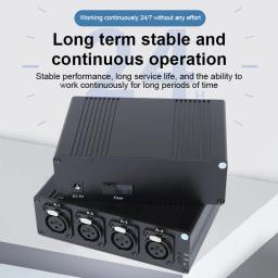 Áudio XLR sobre o extensor da fibra, transceptor da conexão da fibra, fibra ótica do SC do único modo, 20km linha nível, 4 CH equilibrado - Image 2