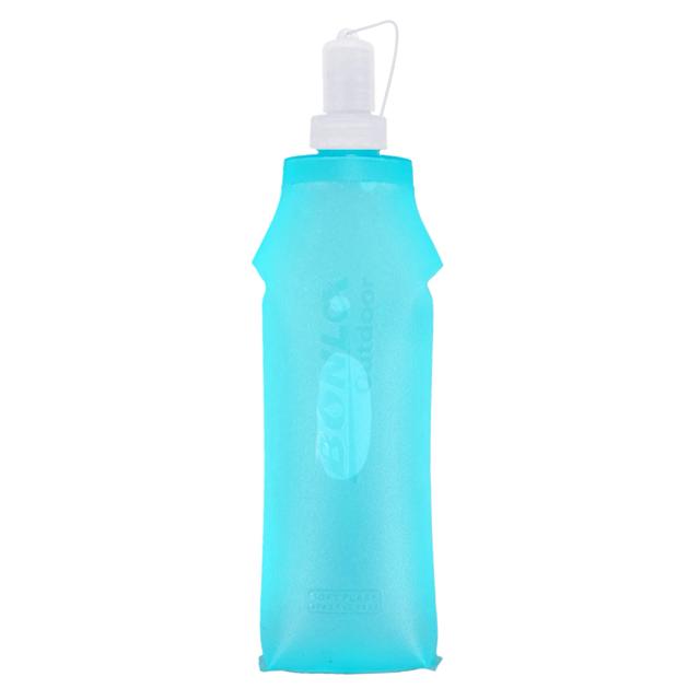 Garrafa Dobrável de Água Macia 500ml em TPU Ideal para Corrida e Escalada