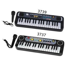 ABS Digital Teclado Piano Eletrônico com Mic, 37 Teclas, Brinquedo Musical Educacional - Image 4