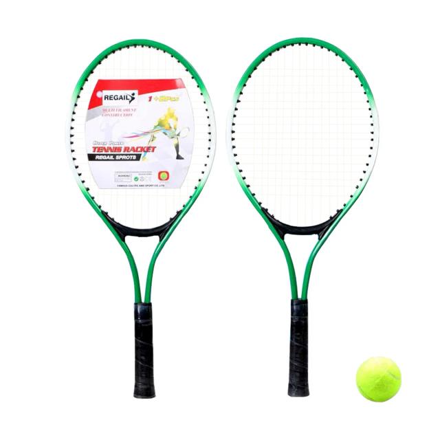 Raquetes de Tênis para Crianças - Conjunto com 2 Peças e 1 Bola para Esportes ao Ar Livre