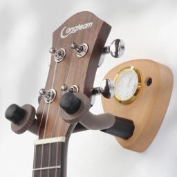 Madeira e Metal Titular Guitarra, Wall Mount, Stand Peças e Acessórios, Home Instrument Display, Cabides, Guitar Picks - Image 1