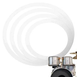 Anéis de amortecimento para bateria, Percussão Snare Drum, Silenciadores para concerto - Image 1