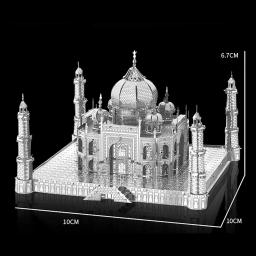 Taj Mahal 3D Puzzle Metal Model Kits, Laser Cut, Jigsaw Toy para crianças, DIY - Image 3