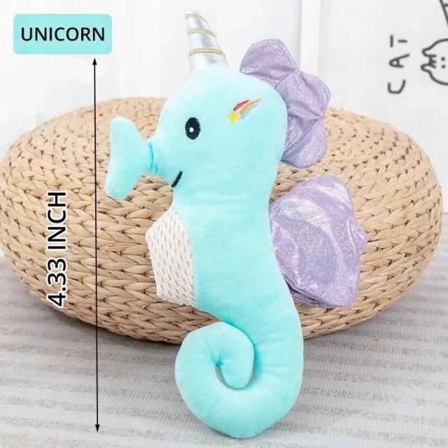 Brinquedo de Pelúcia Squeak para Cães - Interativo, Durável e Ideal para Mastigação com Design de Desenho Animado