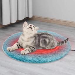 Cobertor aquecido para cães Almofada de aquecimento para animais, controle automático de temperatura, camada impermeável, fundo antiderrapante - Image 2
