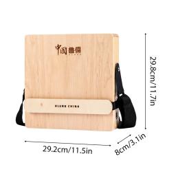 Cajon tambor de madeira com alça ajustável, 3 em 1 tambor de mão plana, instrumento de percussão, tambor portátil para viajar e festa - Image 4