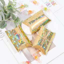 Caixa De Embalagem De Lenço De Seda Pequena Caixa, Dobrável De Papel, Caixa De Presente De Doces Travesseiro, Feriado De Casamento, Natal, DIY - Image 2