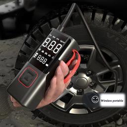 Bomba de ar elétrica multifuncional portátil inflável rápido, doméstico, duplo uso, inflator sem fio do carro - Image 4
