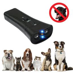 Ultra-sônico cão repelente com lanterna LED, Pet caçador, equipamento de treinamento, duplo cabeça Anti latido dispositivo, cão suprimentos, Shepher alemão - Image 2