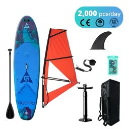Paddle stand-up inflável para windsurf, OEM SUP, Personalizado com vela, Novo design - Image 1