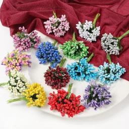Mini Estame Flores Artificiais, Artesanato De Flores Falsas, Buquê De Casamento, Caixa De Festa, Decoração De Scrapbooking, 12 Pcs, 36 Pcs, 72 Pcs, 144Pcs - Image 2