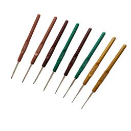 8 peças agulhas de tricô ganchos de crochê ferramenta de plástico 0.65/0.8/1.0/1.25/1.5/1.75/1.9/2.5mm kit de agulhas de costura de suéter - Image 2