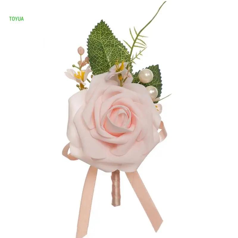 Flor artificial sofisticada flor na lapela para casamentos memoráveis ​​NM - Image 1