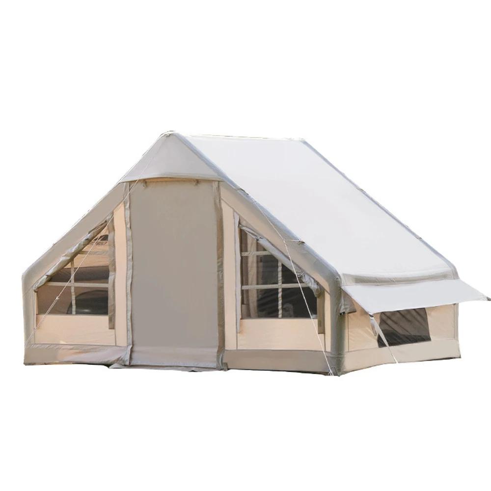 Barraca inflável impermeável exterior, barraca de acampamento fácil portátil da instalação com dossel para 4-8 pessoas - Image 1