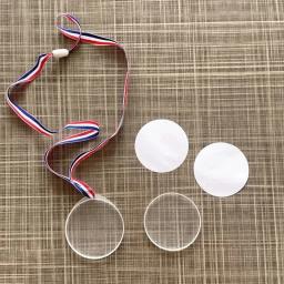 Projete seus próprios troféus do prêmio, medalha de fita para crianças, festivais esportivos corporativos, festa esportiva, bricolage, 24 pcs - Image 4