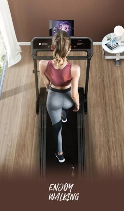 Esteira magnética dobrável com display LED, Esteira inteligente com arnês de segurança, Home Gym - Image 6