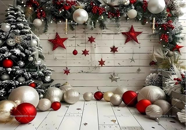 Decoração de Fotografia de Natal Boneco de Neve Cenários País das Maravilhas para Festas de Crianças
