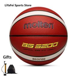 Bolas de treinamento de basquete derretidas para homens, Soft Touch Match, basquete padrão, ao ar livre, interior, novos, presentes grátis, tamanho 7, BG3200, 2023 - Image 1