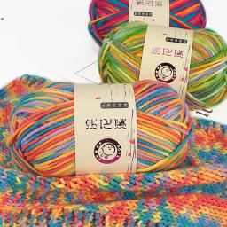 50g Fios Extravagantes Trapillo Garn Fios para Tricô Algodão Crochet Fios De Malha Lana Fios Coloridos Encajes Y Puntillas - Image 4