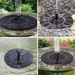 Fonte solar para jardim, pequenas fontes flutuantes, birdbath ao ar livre, paisagem do pátio - Image 3