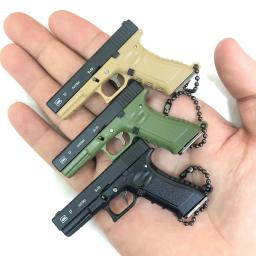 Liga G17 Pistola Modelo Memória, destacável Toy Gun Ornamento, Decoração para casa Artesanato, Pingente Keychain, Holiday Party Presentes, 1:3 - Image 1