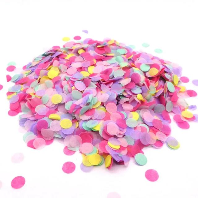 Mini balões de confete colorido de papel para decoração de festas de aniversário, natal, casamento e chá de bebê - 10g