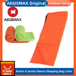 Aegismax amini-e série velo saco de dormir forro 25 ° natureza caminhada ultraleve portátil acampamento ao ar livre saco de dormir envelope - Image 1