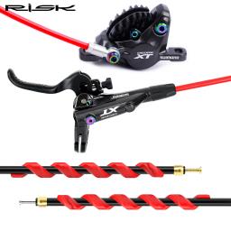 Risco bicicleta kit mangueira de freio a disco hidráulico tubo habitação conjunto para shimano magura sram SM-BH59 bh90 compressão bucha & agulha - Image 6