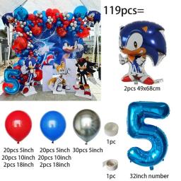 Balão digital para festa de aniversário infantil, Cartoon Banner Decoração Set para chá de bebê, sonices, 1 conjunto - Image 6