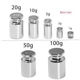 Calibração Precisa Pesos Set, Balanças, Chrome Plating, Ferramentas de Medição de Peso, 1g, 2g, 5g, 10g, 20g, 50g, 100g - Image 6