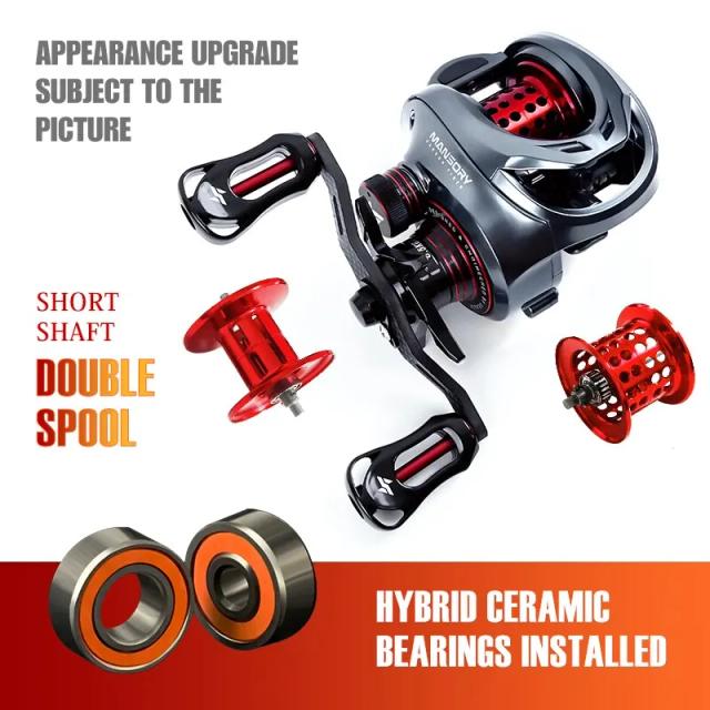Seasir Mansory Carretel de Pesca 146g Carbono Ultraleve 7.3:1 HS Relação