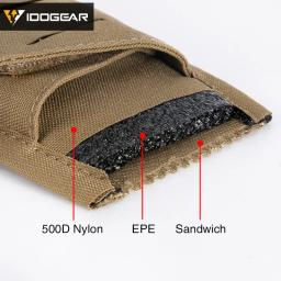 Idogear caça molle placa transportadora almofadas de ombro militar caza almofada conjunto almofadas para colete tático airsoft acessórios paintball - Image 5