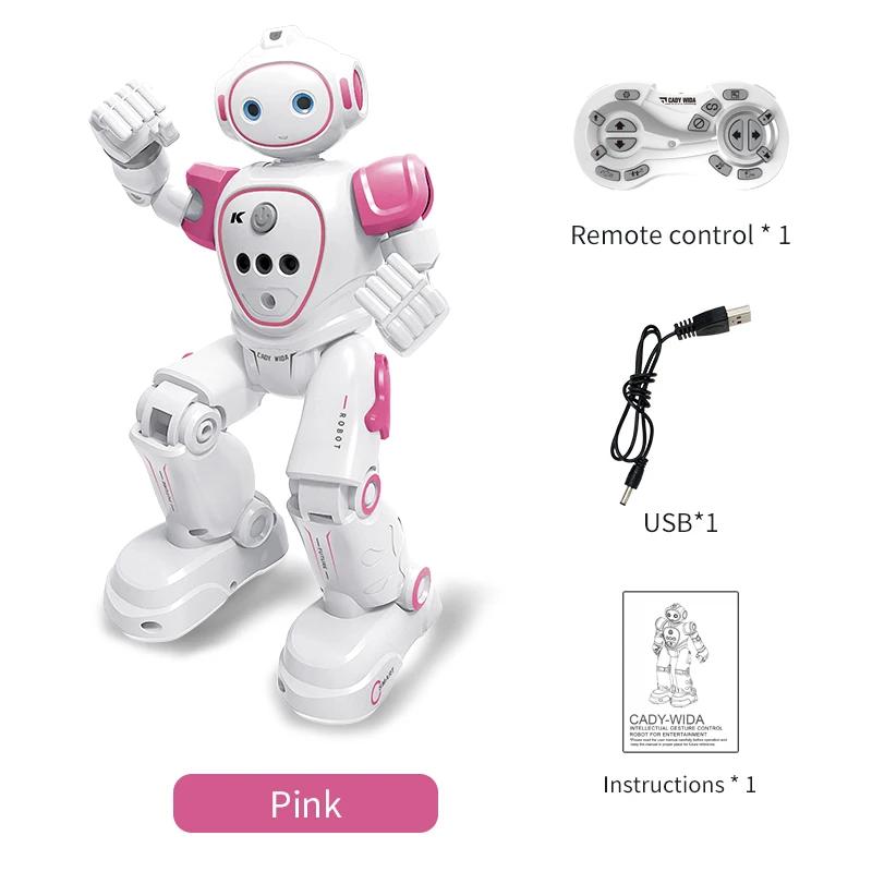 Robô rc emo samrt inteligente 2.4g sensor infravermelho sem fio dança música robo controle remoto programação robô brinquedos para meninas - Image 1