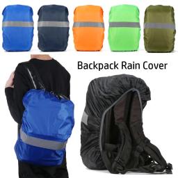 Capa de chuva mochila reflexiva Saco à prova de poeira Impermeável Tecidos impermeáveis Ao ar livre, ciclismo, camping, mochila para caminhadas Pacote de viagem - Image 2