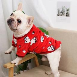 Roupas de lã quente para cães e gatos pequenos, moletons macios e aconchegantes, jaqueta de Yorkshire Pug, outono, inverno, primavera - Image 2