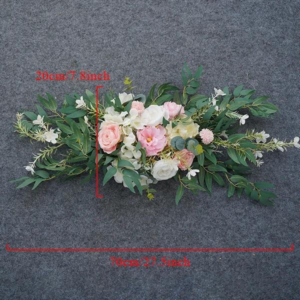 Fundo De Flor Artificial, Arco Do Casamento, Linha De Flores, Arranjo Floral, Foto Props, Branco Puro, Decoração De Casamento De Luxo, Decoração De Palco - Image 1