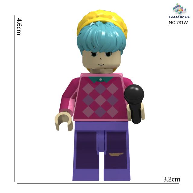 Kpop Demônio Caçadores Boneca Blocos de Construção Mini Figura Ação Brinquedos Educativos Infantil