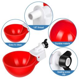 Alimentador automático de água de frango, bebedouro automático, alimentação de aves, rega, 4pcs - Image 3
