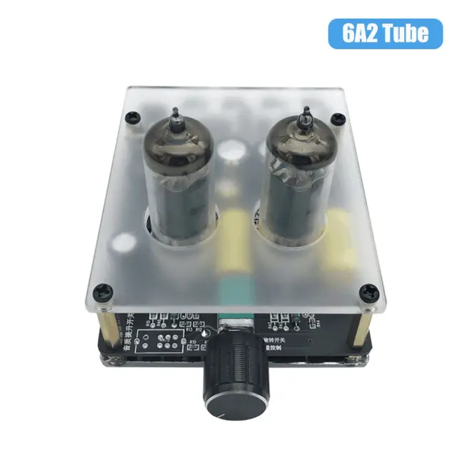 Pré-Amplificador de Tubo HiFi 6K4 6A2 - Amplifique seu Som com Qualidade Superior para Home Theater e Projetos DIY
