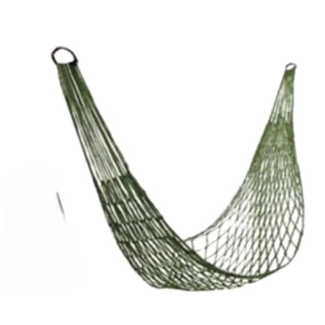 Malha Rope Hammock Verde Escuro para Aventureiros: Alta Capacidade de Carga e Montagem Simples