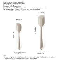 Espátula flexível de silicone comestível, cozimento, raspagem, mistura, BPA livre, cozimento antiaderente, sem costura, máquina de lavar louça segura, conjunto de 2 - Image 6