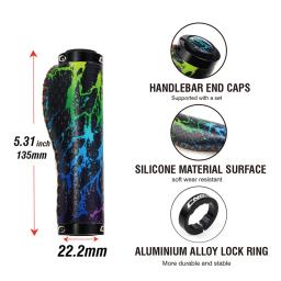 Punhos para bicicleta Cnc-mtb, feitos de silicone, antiderrapante, gel ergonómico, 22mm, acessórios de ciclismo - Image 5