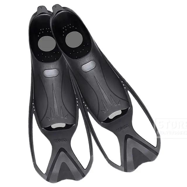 Nadadeiras de Mergulho Profissionais em Silicone Portátil para Adultos - Equipamentos Esportivos Aquáticos de Alto Desempenho