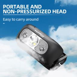 Superfire mini recarregável poderoso farol usb de alta potência led à prova dwaterproof água cabeça lâmpada sensor tocha trabalho luz frontal - Image 2