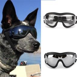 Transparente Cor Pet Goggles, Impermeável, Windproof, Protetor solar, Resistente UV, Grandes Óculos Do Cão - Image 1