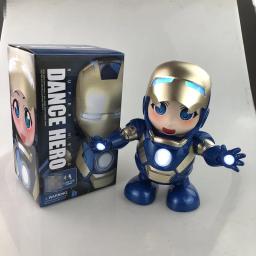 Marvel homem de ferro dança figuras ação cantar luz led spiderman robô modelo vingadores super herói robôs criança boneca brinquedo natal presente - Image 2