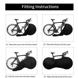Capa protetora para mtb e bicicleta de estrada, equipamento anti-poeira, proteção anti-riscos, saco de armazenamento - Image 5