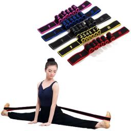 8 Seção Estilo Dança Yoga Cinto Alongamento Yoga Pilates Fitness Tensão Cinto Digital Alongamento Elasticidade - Image 1