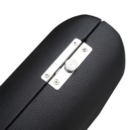 Estojo de couro do plutônio para instrumentos musicais, saco do armazenamento para instrumentos musicais, cor preta - Image 6